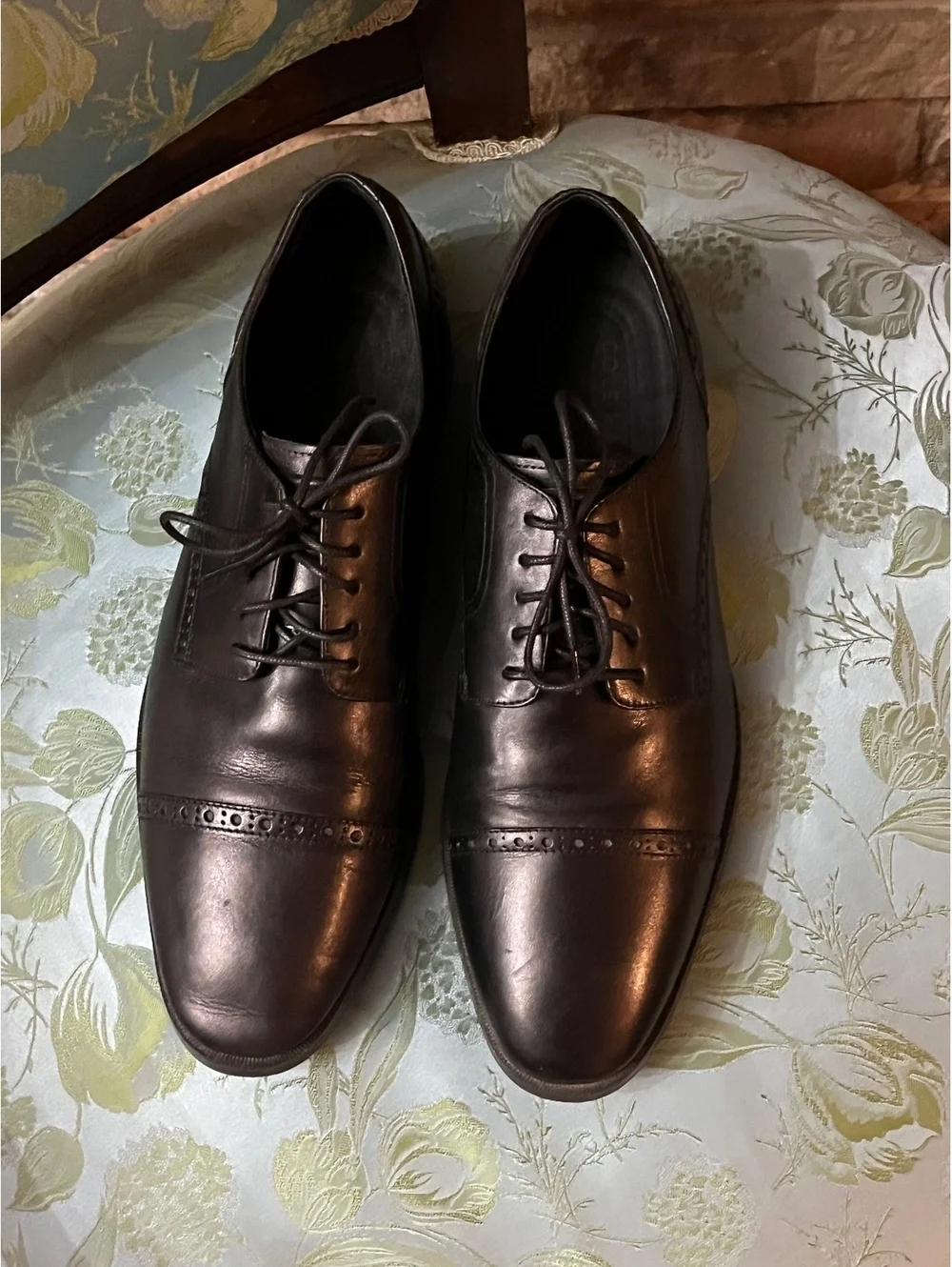 Cole Haan Men's Black Leather Oxford Dress Shoes